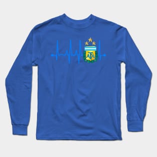 Latido Argentina Heratbeat Three stars Argentina Champion 2022 Long Sleeve T-Shirt